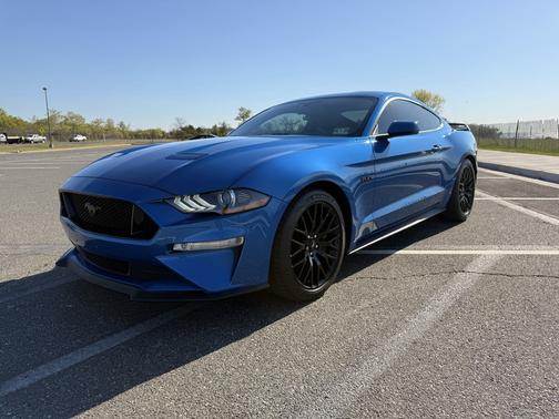 Blue 2019 Ford Mustang GT Premium