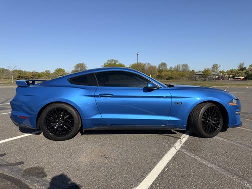 Blue 2019 Ford Mustang GT Premium