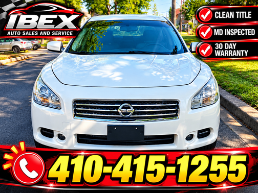 White 2011 Nissan Maxima S