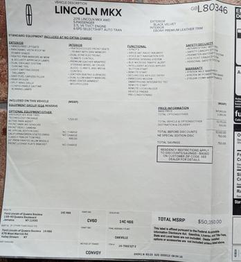 2016 Lincoln MKX Reserve