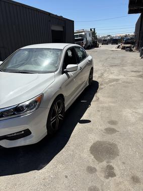 White 2017 Honda Accord Sport