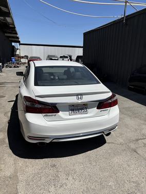 White 2017 Honda Accord Sport