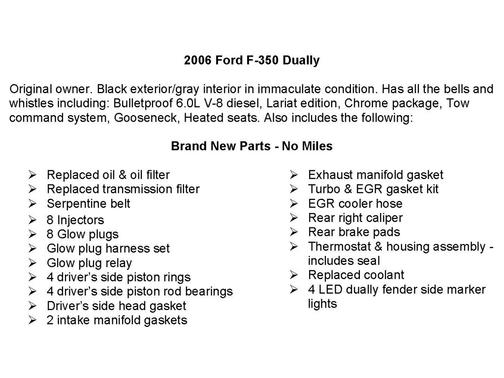 2006 Ford F-350 Lariat Crew Cab Super Duty