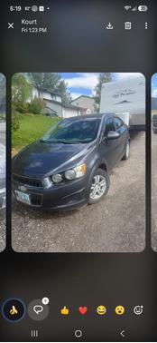 Gray 2013 Chevrolet Sonic LT