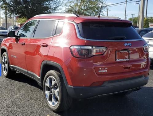 Red 2021 Jeep Compass Limited
