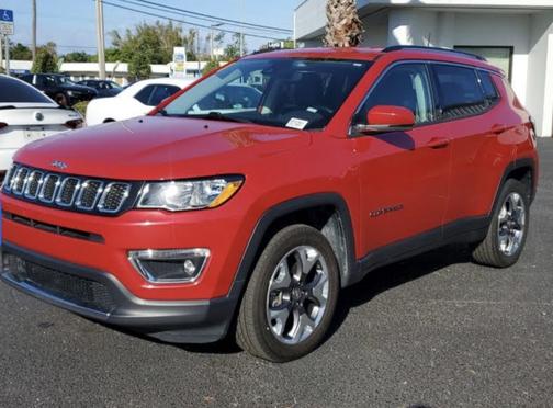 Red 2021 Jeep Compass Limited
