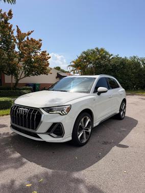 White 2021 Audi Q3 45 S line Premium Plus