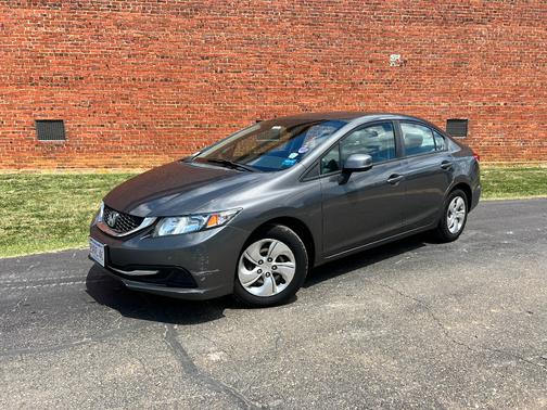 Gray 2013 Honda Civic LX