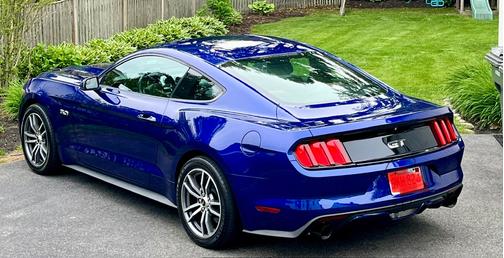 Blue 2015 Ford Mustang GT Premium