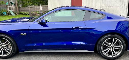 Blue 2015 Ford Mustang GT Premium