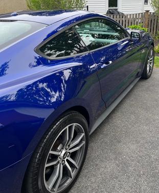 Blue 2015 Ford Mustang GT Premium