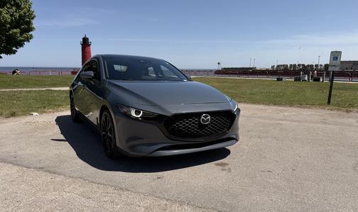 Gray 2021 Mazda Mazda3 FWD w/Premium Package