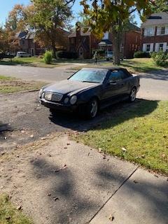 Blue 2003 Mercedes-Benz CLK-Class 430 Cabriolet