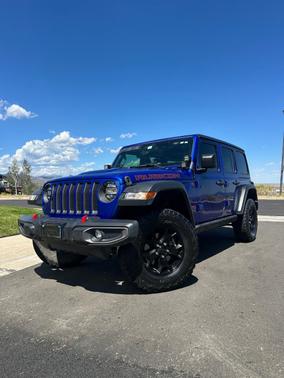 Blue 2018 Jeep Wrangler Unlimited Rubicon