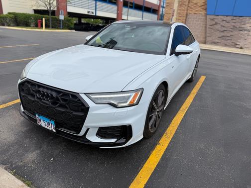 White 2025 Audi A6 55 Premium Plus