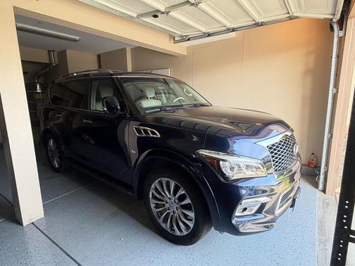 Blue 2015 INFINITI QX80 Base