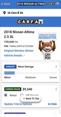 Gray 2018 Nissan Altima 2.5 SL