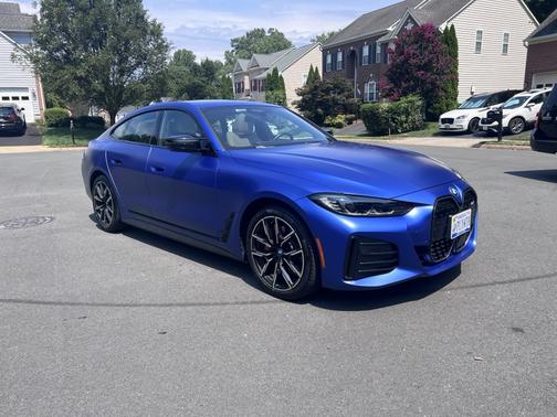 Blue 2023 BMW i4 Gran Coupe M50