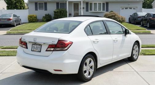 White 2015 Honda Civic EX