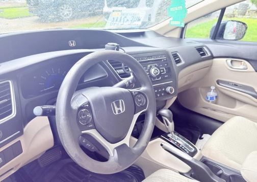 White 2015 Honda Civic EX