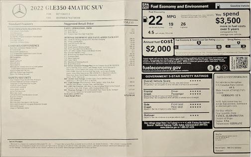 2022 Mercedes-Benz GLE 350 4MATIC
