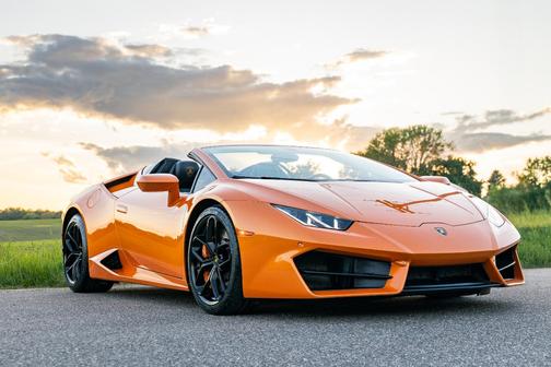Orange 2017 Lamborghini Huracan LP580-2S