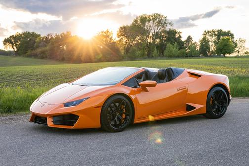 Orange 2017 Lamborghini Huracan LP580-2S