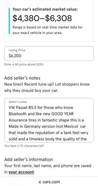 2004 Volkswagen Passat GLS 1.8 4Motion