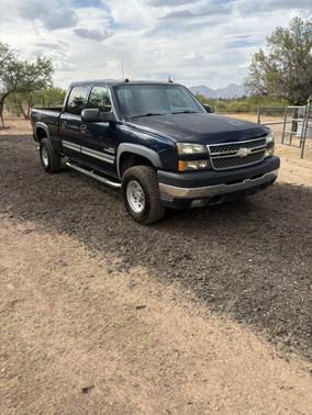 Blue 2005 Chevrolet Silverado 2500 LS H/D Crew Cab