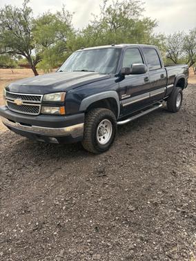 Blue 2005 Chevrolet Silverado 2500 LS H/D Crew Cab