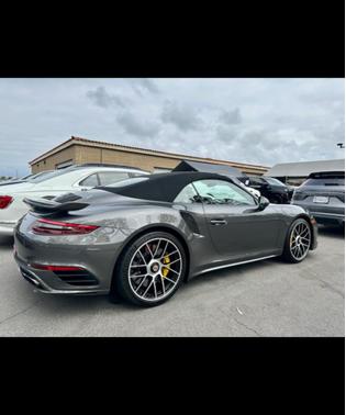 Gray 2019 Porsche 911 911 Turbo S Cabriolet