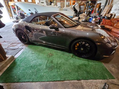 Gray 2019 Porsche 911 911 Turbo S Cabriolet