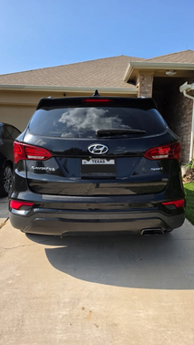 Black 2017 Hyundai Santa Fe Sport 2.4L