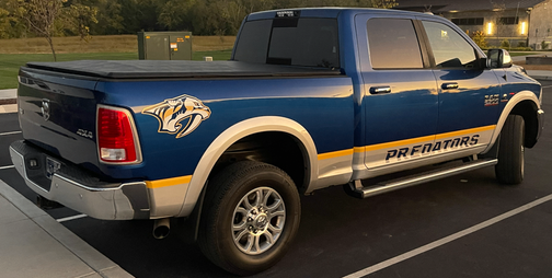 Blue 2016 RAM 2500 Laramie
