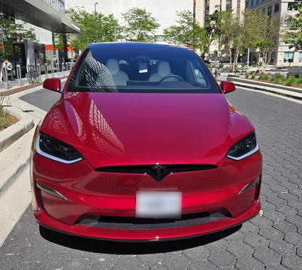 Red 2026 Tesla Model X Plaid