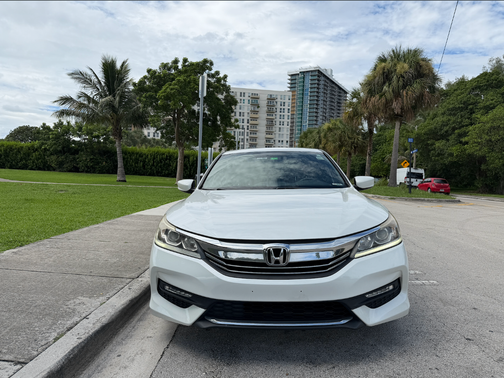 White 2017 Honda Accord Sport