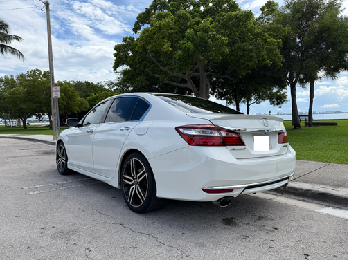 White 2017 Honda Accord Sport