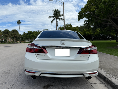 White 2017 Honda Accord Sport