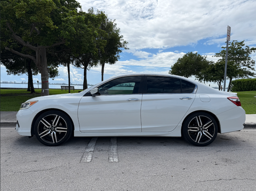 White 2017 Honda Accord Sport