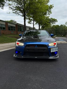 Blue 2011 Mitsubishi Lancer Evolution GSR