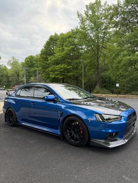 Blue 2011 Mitsubishi Lancer Evolution GSR