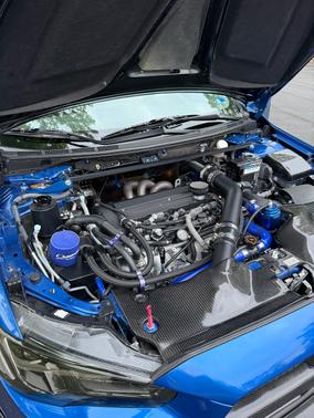 Blue 2011 Mitsubishi Lancer Evolution GSR