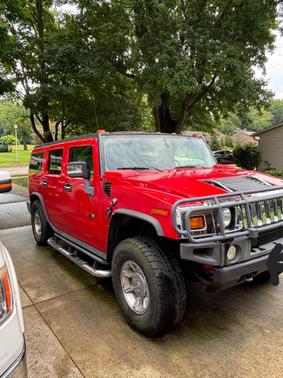 Red 2004 Hummer H2 Base
