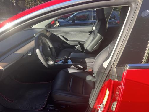 Red 2020 Tesla Model 3 Standard Range Plus