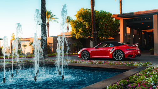 Red 2024 Porsche 911 911 Turbo S Cabriolet