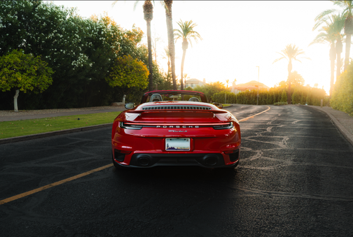 Red 2024 Porsche 911 911 Turbo S Cabriolet