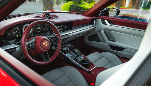 Red 2024 Porsche 911 911 Turbo S Cabriolet