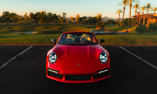 Red 2024 Porsche 911 911 Turbo S Cabriolet