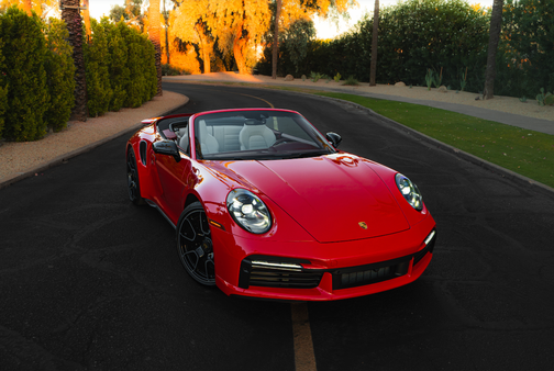 Red 2024 Porsche 911 911 Turbo S Cabriolet