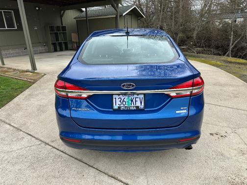 Blue 2017 Ford Fusion SE